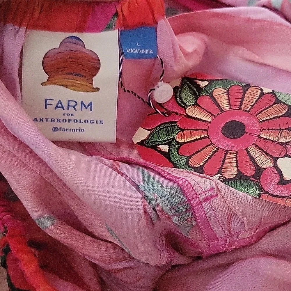 NOT AVAILABLE Farm Rio Halter Jumpsuit Ladies Size Large - Picture 5 of 6